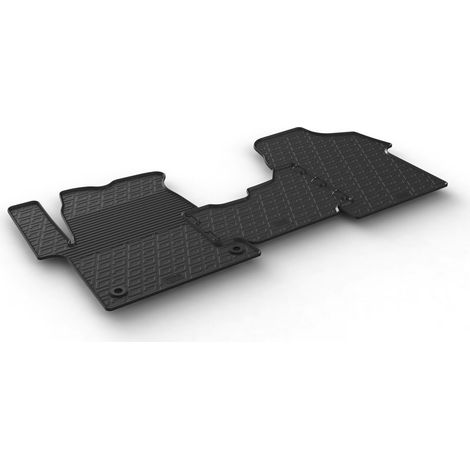 Set tappeti su misura in gomma - compatibile per Citroen Jumpy (04/16) - Citroen SpaceTourer (06/1609/24) versione Van - Opel Vivaro (03/19) - Peugeot Expert (04/16) - Peugeot Traveller (06/16)