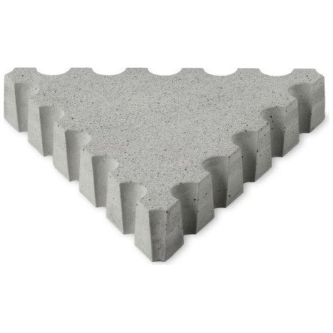 Adoquín Chinchón Triangular - diseño modular de arquitecto, 6 cm de grosor - 47,5 × 41,13 × 6 cm · módulo A - Unidad - Gris Natural