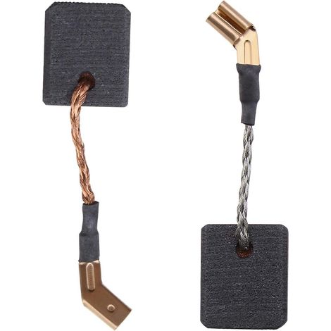 Lot de 2 balais de charbon à arrêt automatique 6,5 x 12 x 14 mm Compatible avec meuleuse d'angle DWE8300S DWE8310S DWE4202 DWE4204 DWE4206 (1/5)