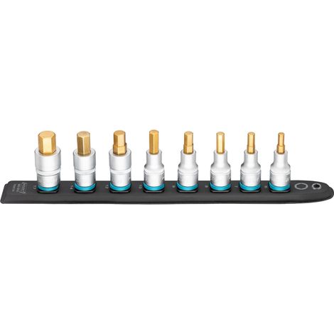 SmartRail Flexible Kunststoff-Steckleiste 986-SR/8 1/2 Zoll (12,5 mm) Vierkant hohl Innen Sechskant Profil 8-teilig 6 7 8 9 10 12 14 17 (1/5)