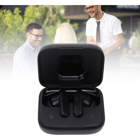 Écouteurs Bluetooth Traducteur Langues 5.4 avec Boîtier Ecran App Réduction Bruit Multilingue Noir ABS 123g 74 Langues 70 Accents 300mAh (1/5)