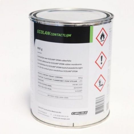Colle EPDM - Colle à Base de Caoutchouc Prête à l'Emploi - Pour Joints de Recouvrement de Membranes Étanchéité - 0,9 kg (1/2)
