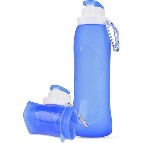 Gourde & Bouteille à boire – Soft Flasks Bidon de sport – Gourde portable pliable – Bouteille de festival réutilisable sans BPA – Sports de plein air & Voyage – Design étanche ultralégère – Fermeture (1/5)