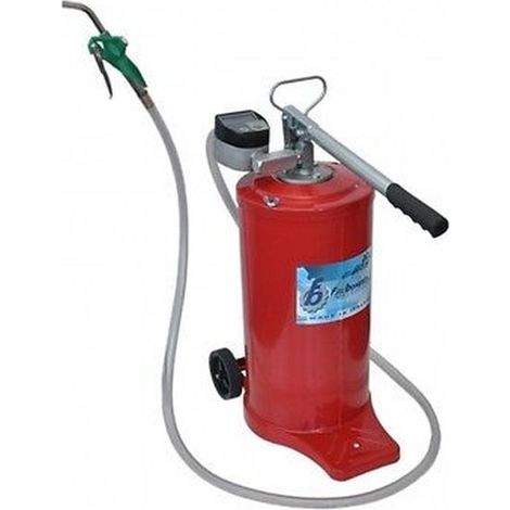 810/C - POMPA A BARILE x OLIO 16KG - CON RUOTE e CONTALITRI - BONEZZI ITALY
