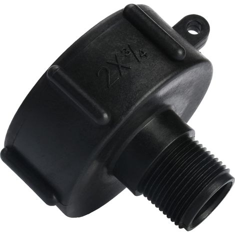 IBC Tank Adapter Plastic Hose Tap Connector S60X6 Coarse Threaded Cap to 3/4" Water Butt Tap Adapter for IBC Ton Valve