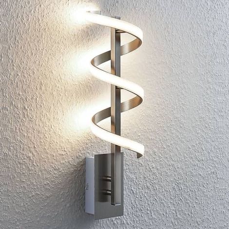 [NEUWERTIG] B-Ware Lindby Led Wandleuchte Pierre Wandleuchte Flurleuchte Lampe Led 12,5 W  Nickel255
