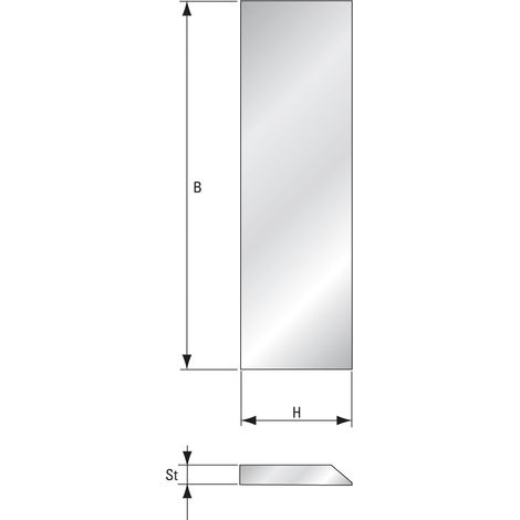 Guhdo Streifenhobelmesser 640x35x3 mm Hobelmesser HSS Schnellarbeitsstahl