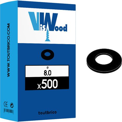 500 rondelles feutre bitumée Ø8mm - Viswood
