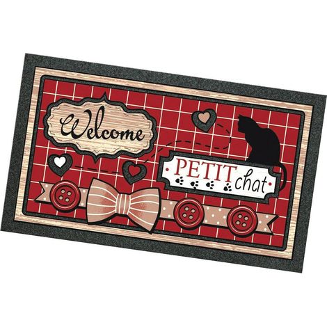 Zerbino Gomma Morbida Tappeto Ingresso Asciugapassi Antiscivolo 40x70 cm - E