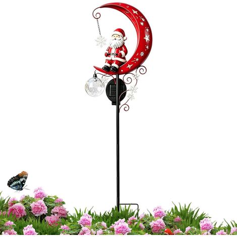 Piquets Lumineux Solaires Lanterne de Noël Luna Imperméable (1/5)