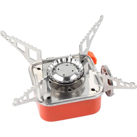 Mini réchaud de camping pliable 2800W 100g/h, léger et portable, idéal pour les activités de plein air, les pique-niques et les voyages. (1/5)