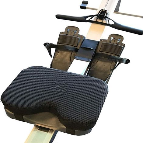 Rowing Machine Seat Cushion, Memory Foam Seat Cushion for Indoor Rowing Machine, Washable Cover and Straps, 33 x 23 x 7 cm (1/5)