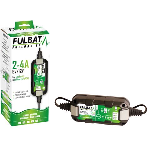 Chargeur Auto/Moto Fulbat - 6V/12V 2/4,0Ah - Fulload F4