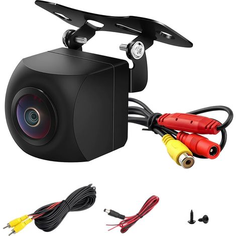 720P Color Reversing Camera for Car, 170° Wide Angle Rear View Camera with Night Vision, IP68 Waterproof Reverse Camera, Universal 12V RCA Backup Parking Camera for Cars Trucks Vans (1/5)