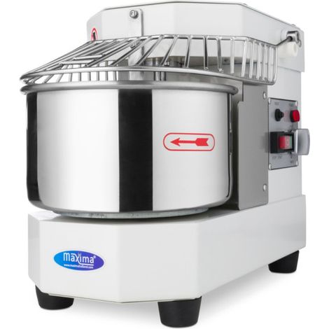 Pétrin à spirale Maxima 8 L, 1 vitesse - 4,5 kg de pâte - blanc, 220V, MONO