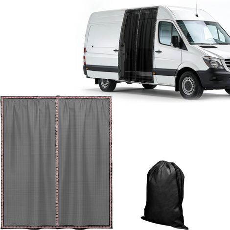 Moustiquaire magnétique pour fourgon - Filet anti-insectes pour Sprinter (toit moyen/haut) Master Crafter (toit haut/super haut) Transit - Pour camping-cars (porte (1/5)
