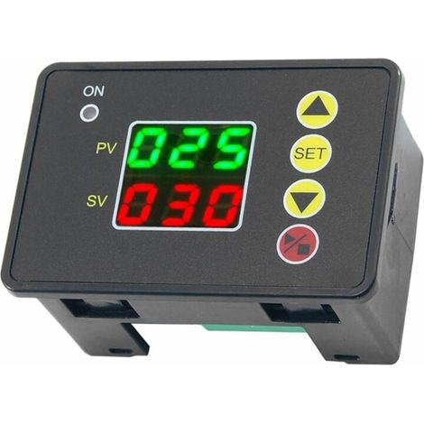 royaluxe -Relais 0-999 s/min/he T2310 Relais de synchronisation Alimentation numérique Contrôl de temps Minuterie Interrupt DC 12 V 24 V A220VC 110 V (Taille : DC12 V) (1/4)