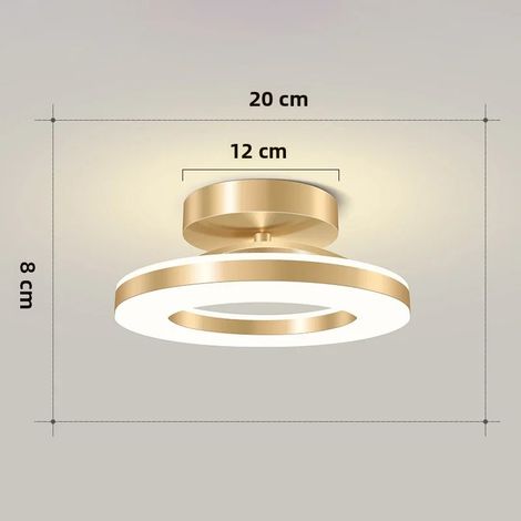 Moderne LED-Deckenleuchte für dekorative Innenbeleuchtung in Schlafzimmer, Esszimmer, Wohnzimmer, Balkon, Flur (1/5)