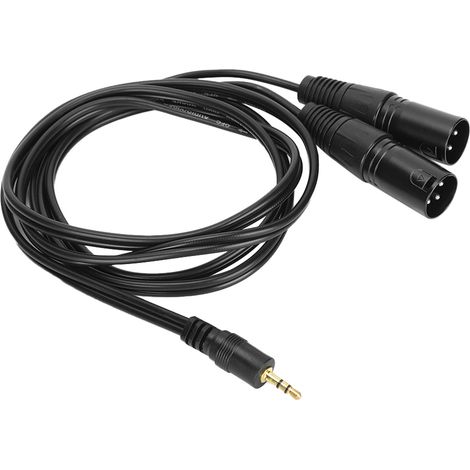 Câble répartiteur en Y asymétrique JORINDO, double XLR mâle vers jack 3,5 mm (1/8 po), en cuivre sans oxygène (1/5)