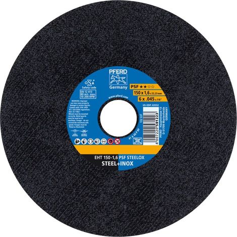 PFERD  disco  da  taglio  PSF  STEELOX  Ø  150  x  1,6  mm  dritto  -  61724121 (1/4)