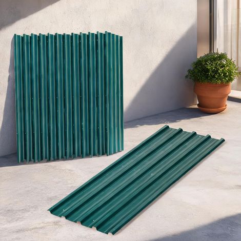 Abri de jardin verde en acero Galvanizado (1/5)