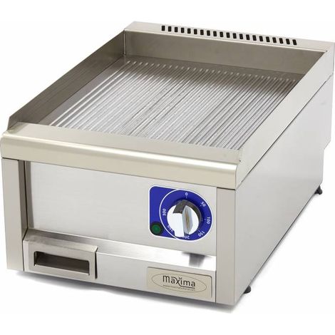 Gril Professionnel - Rainuré - Simple - Prof. 60 cm - Électrique - Maxima