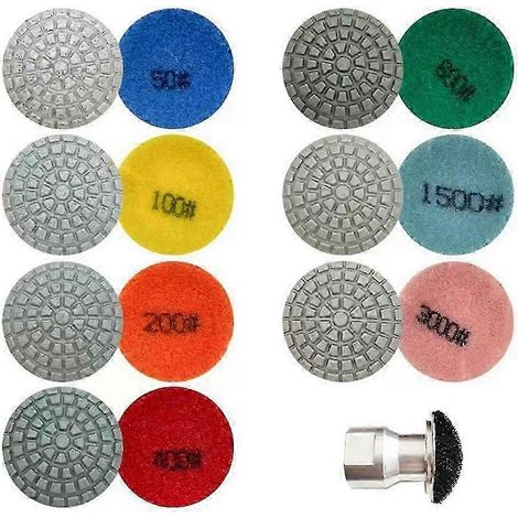 8-teiliges Set aus 2-Zoll-Polierscheiben und Schleifscheiben, geeignet für Stein- und Betonoberflächen – JXLGV (1/5)