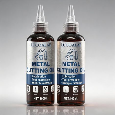 2x100 ml Huile de Coupe Metaux Percage Reduit la Friction (1/5)