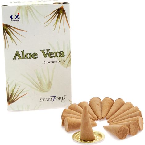 Cônes d'encens à l'Aloe Vera- Vendu par 1 (1/3)