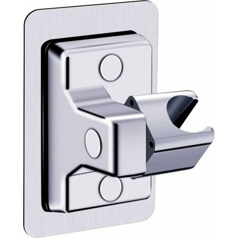 Shower Head Holder,360° Adjustable Angle Shower Bracket,Solid ABS Shower Holder,No Drilling,Universal Wall Mount,Plastic (1/4)