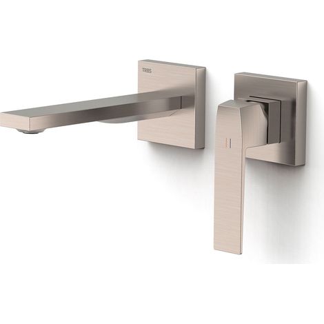 TRES 20230021AC SLIM Pieza Vista para Cuerpo Empotrado De Lavabo Color Acero - ref: 20230021AC