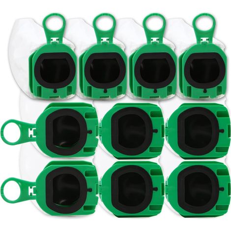 Lot de 10 sacs d'aspirateur compatibles avec Vorwerk Kobold VB100 FP100 Sacs à poussière de rechange pour Kobold VB 100 FP 100 (1/5)