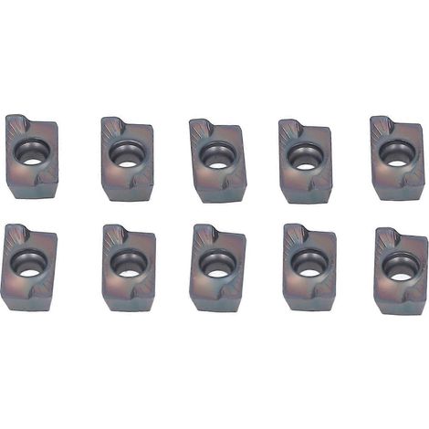 Jeu de 10 plaquettes indexables, outils de fraisage en carbure pour le fraisage CNC du bois et de l'acier