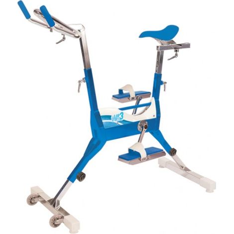 Poolstar – Aquabike aluminium Waterflex WR3 Air – Résistance AquaSpeed 2 – Selle anatomique confort – Pédales antidérapantes EVA – Guidon ergonomique (1/5)