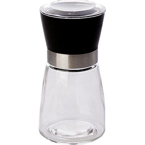 Moulin à poivre manuel en acier inoxydable avec moulin à épices en verre (1/5)