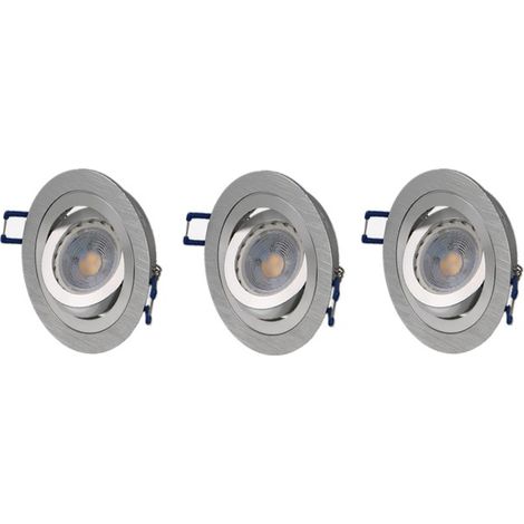 Lot spot orientable argent 4000K (1/2)