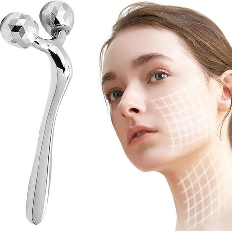 Rouleaux Massage des Visage,Masseur Facial Soins de la Peau,Outils pour V-Lifting Visage Pétrissage Corps (1/5)
