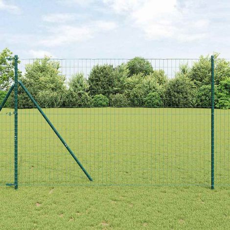 Eurozaun Grün 1,6 x 10 m PVC-beschichtetes Eisen