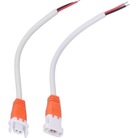 Connecteur LED 10 pièces 16AWG 2 broches, câble rapide mâle femelle portable, rallonge pour bandeau lumineux, fiche enfichable sans soudure (1/5)
