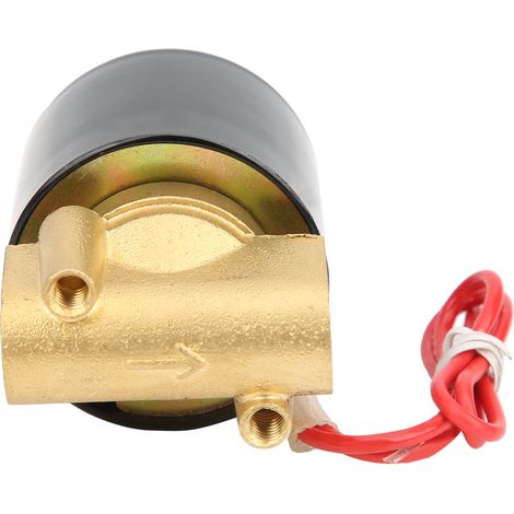 Électrovanne G1/8″ en laiton à action directe, normalement fermée, pour eau, air ou courant alternatif 220 V CA (1/5)
