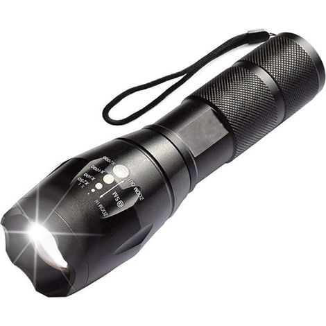 Lot de lampes de poche LED haute puissance avec piles rechargeables 18650, lampe de poche tactique avec chargeur USB