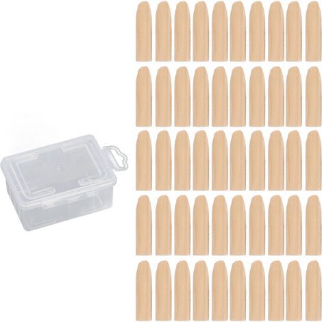 Kit de pièces d'accessoires pour gabarit de cheville en bois, bouchon de trou de poche de 9.5mm, 50 pièces, pour le travail du bois du pin (1/5)