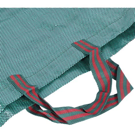 Doppelter Gartensack für Laub und Pflanzenabfälle, 2 x 72 Gallonen, PP, 76 x 67 cm, mit Stützringen und Griffen (1/5)