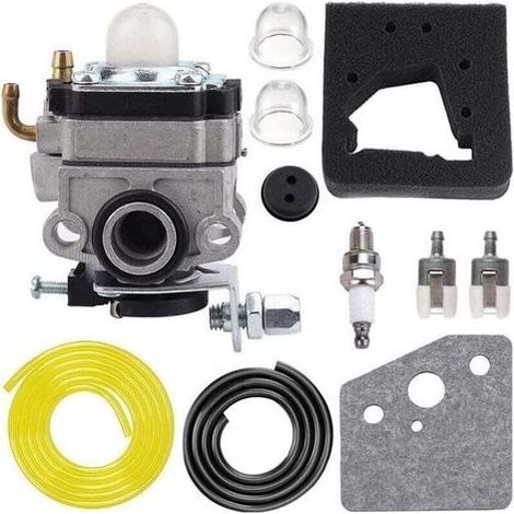 pair AIPERQ FG100 GX31 Carburateur pour Honda GX22 GX31 4 temps Tiller HHE31C Edger HHT31S UMK431 UMK431K1 Tondeuse/débroussailleuse 16100-ZM5-A95 16100-ZM5-803 avec filtre à air bougie d'allumage (1/4)