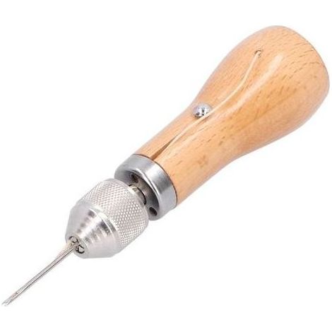 Kit de couture manuel pour cuir, Kit de Couture Rapide Manuel, Kits coutures cuir outils de maroquinerie,outils de coutures pour cuirs, aiguilles à coudre bricolage à la main outil outils (1/5)
