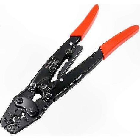 Pince à sertir à cliquet HS-16 pour cosses non isolées de 1,5 à 16 mm² (5 à 15 AWG) - Type à pointe (1/5)
