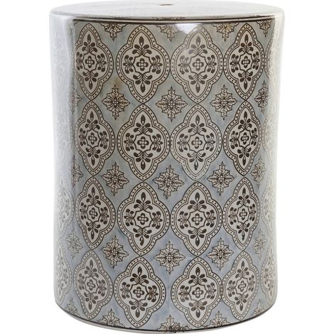 Table d'appoint porcelaine motif oriental unique - Beige bleu motif oriental (1/4)