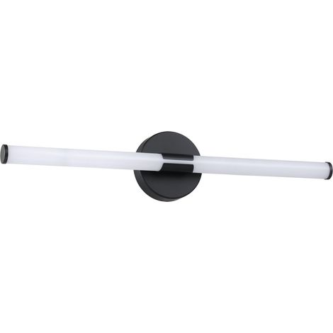 LED applique miroir, lampe salle de bain, métal noir (1/3)