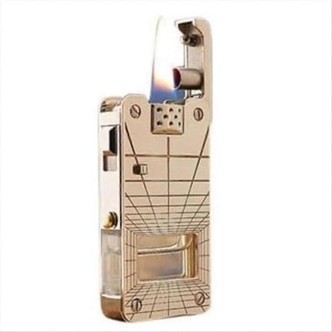 Briquet Dragon Tongue à grille d'huile automatique, briquet cadeau pour homme avec coffret cadeau. (1/5)