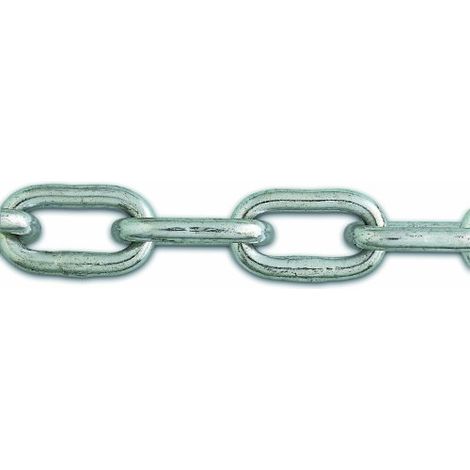 Chapuis LVBS3 Catena saldata maglia corta - Acciaio zincato - 55 kg - Diametro 3 mm - Lunghezza 2,5 m